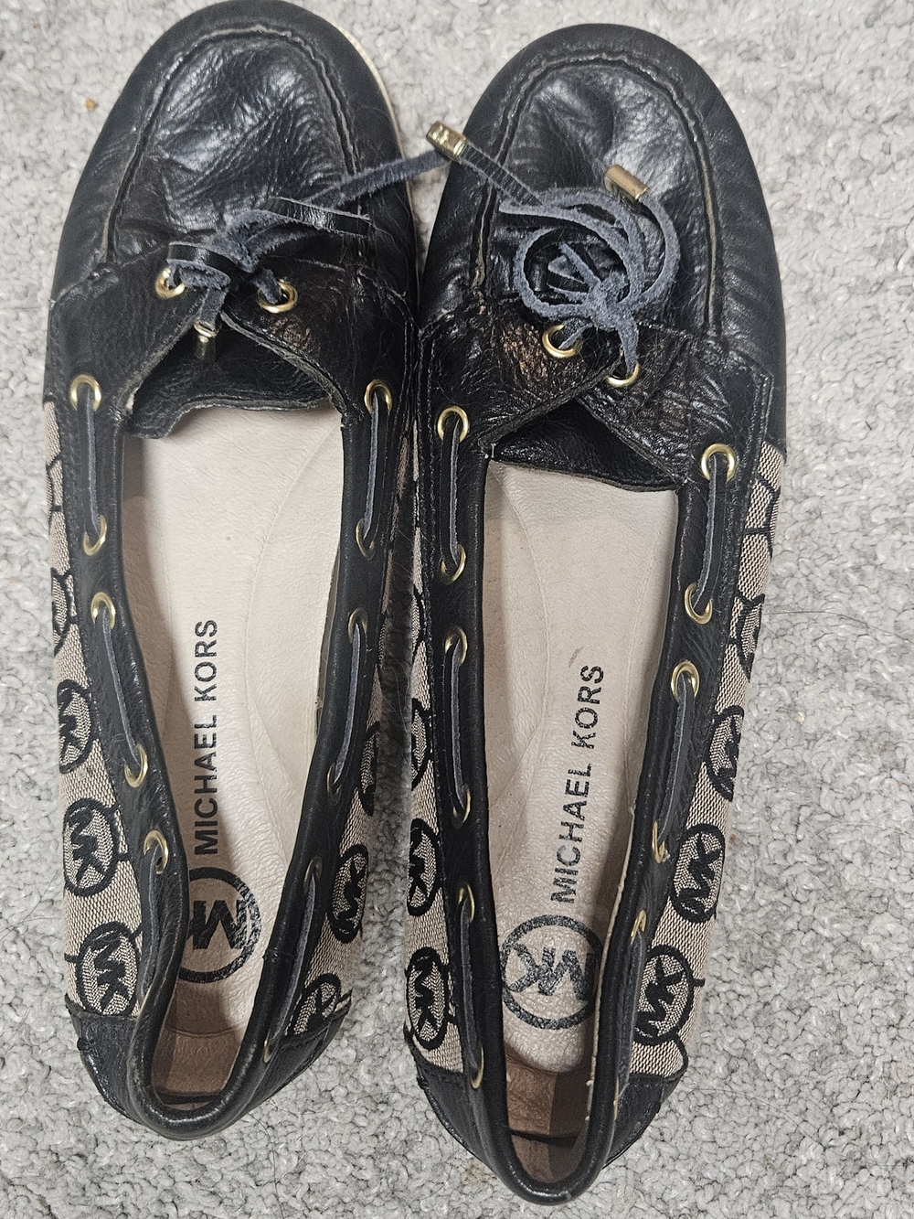 Michael Kors Sutton Moc Boat Shoe Black & Brown